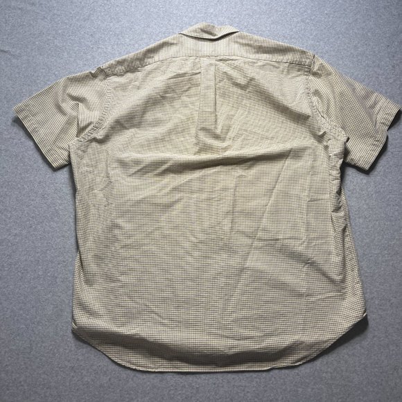 Polo Ralph Lauren Shirt Mens XL Yellow Plaid Flesh Pony Classic Short Sleeve - Picture 5 of 9